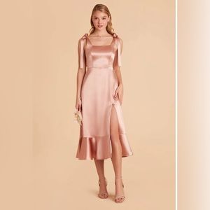 Pink Birdy Grey Midi Dress